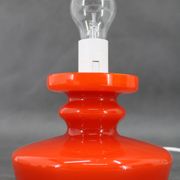 1970s Stepan Tabery Opaline Glass Mushroom Table Lamp, Czechoslovakia