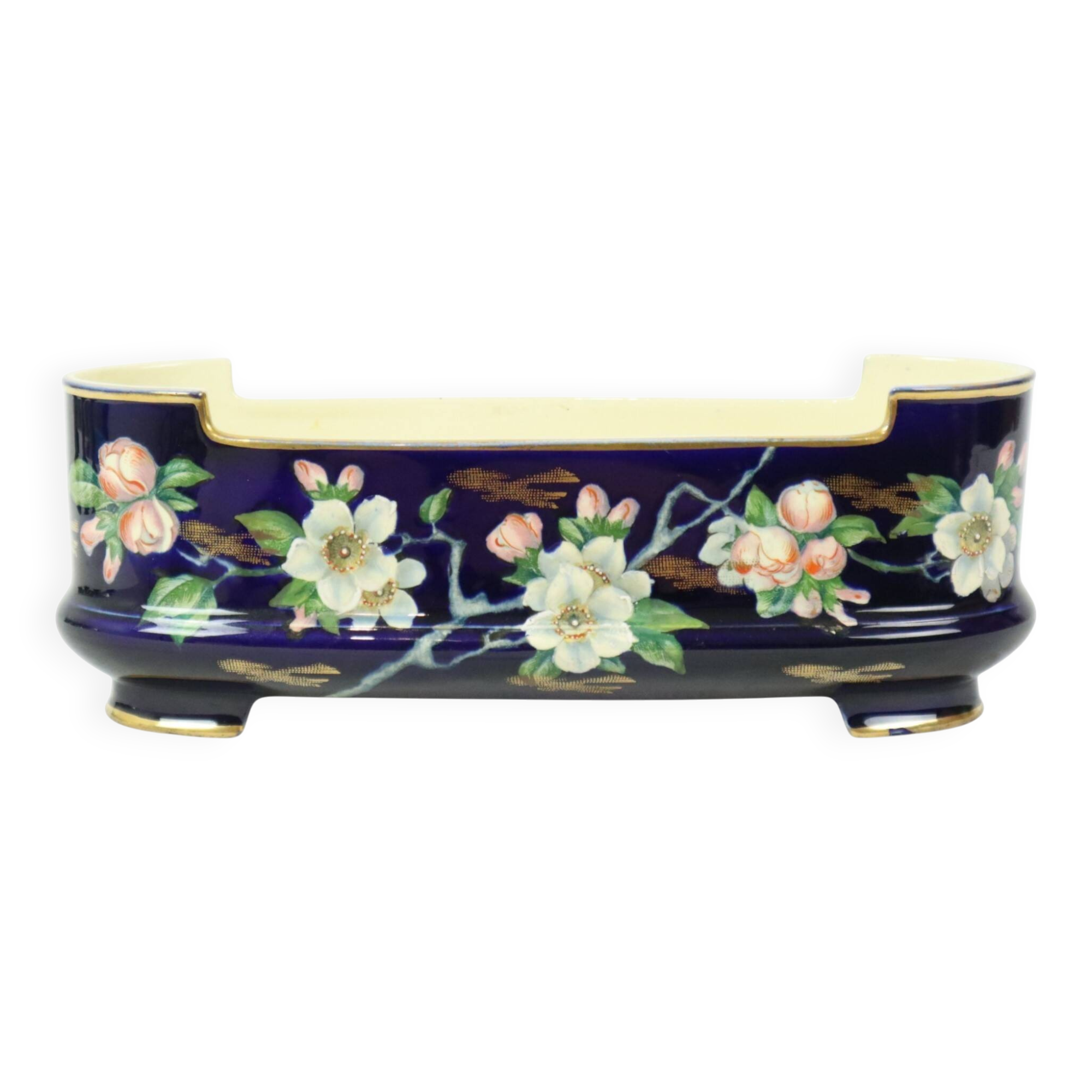 Villeroy & Boch Florale Art Nouveau Flower Pot Taiping Circa 1900