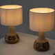 Set of two ceramic Svend Aage Jensen table lamps