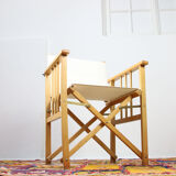 Vintage italian directors folding chair from calligaris