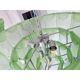 Contemporary Modern Green “Petals” Murano Glass Chandelier by Simoeng