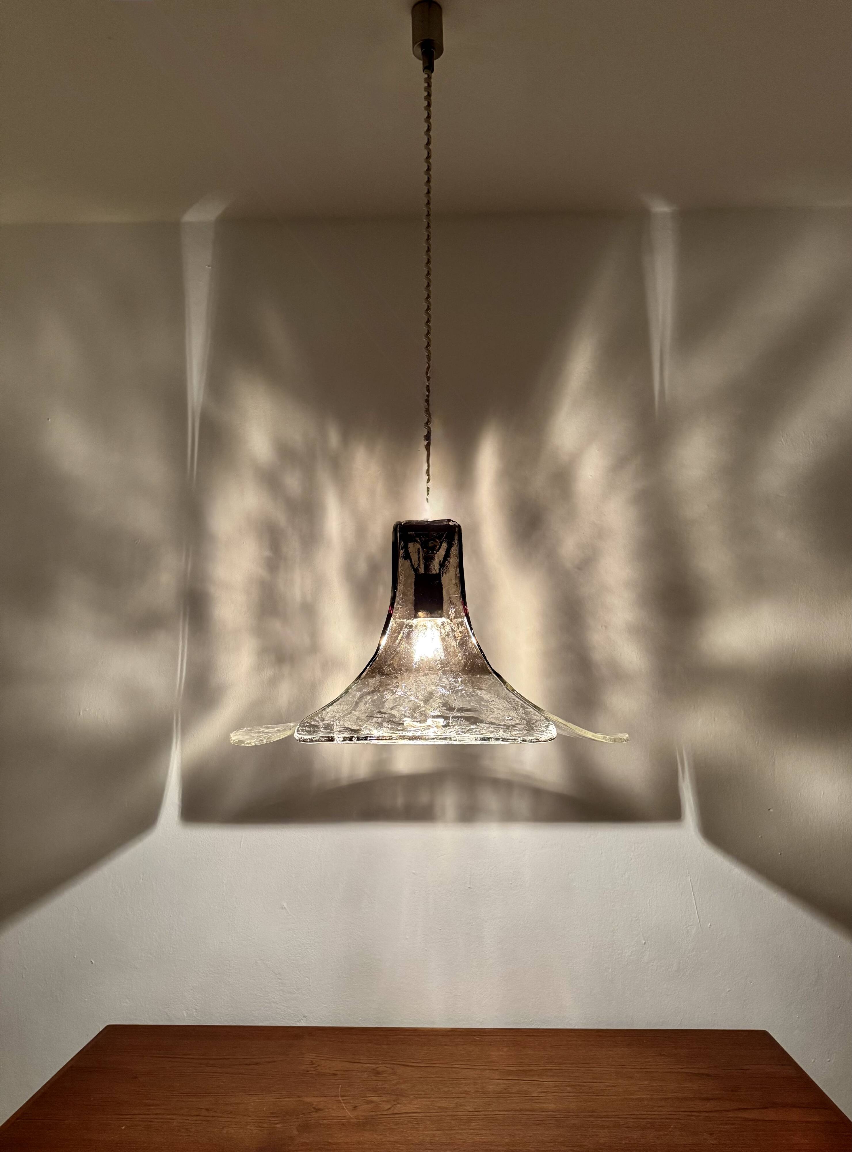 Murano Glass Pendant Lamp by Carlo Nason for Mazzega