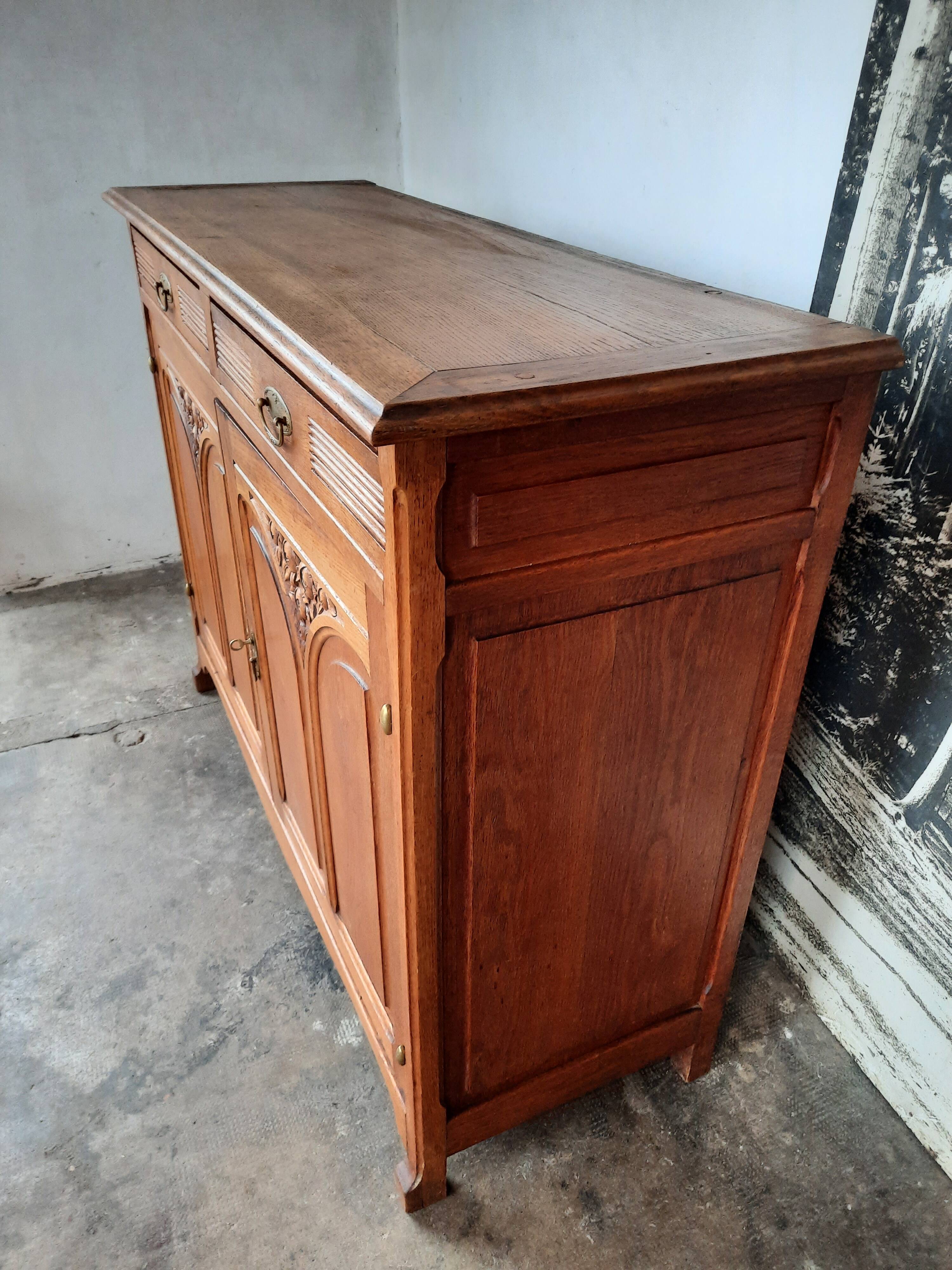Parisian oak sideboard