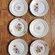 Mismatched vintage dinner plates "Spring"