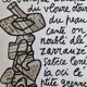 Screenprint after Jean Dubuffet framed under glass 26 cm by 32 cm