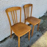 Paire de chaises bistrot monoibloc