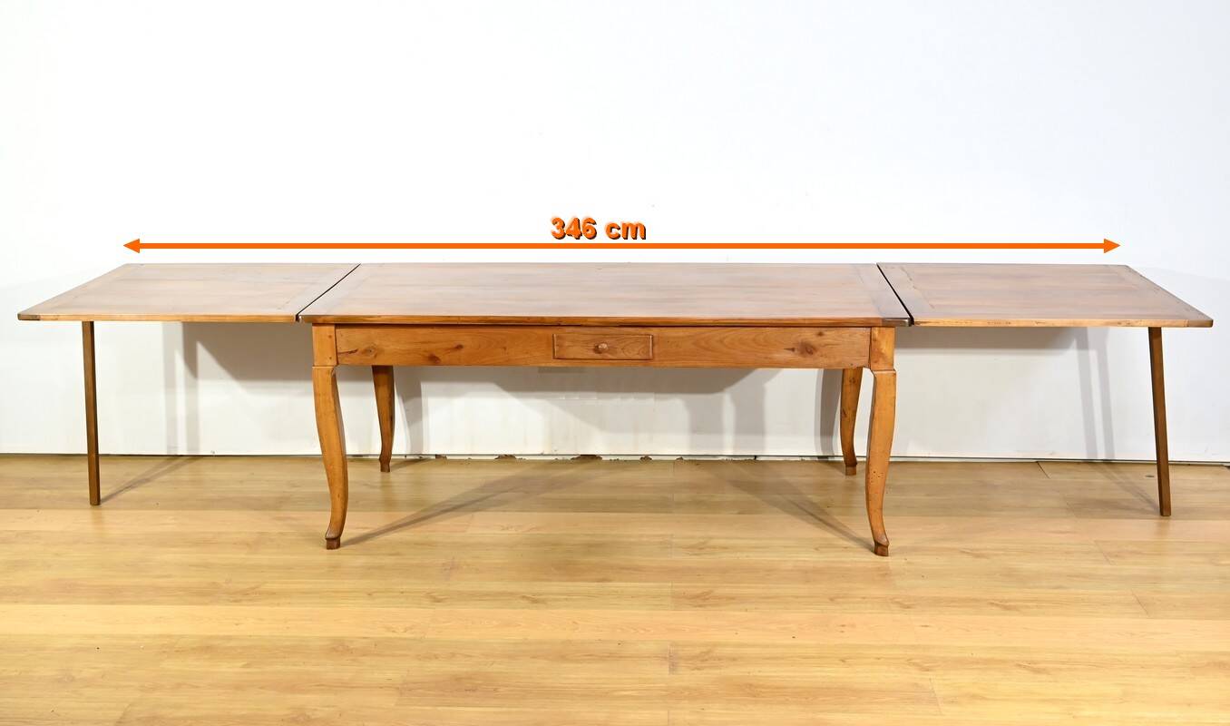 Regional Cherry Wood Table, Louis XV style – Mid-19th century