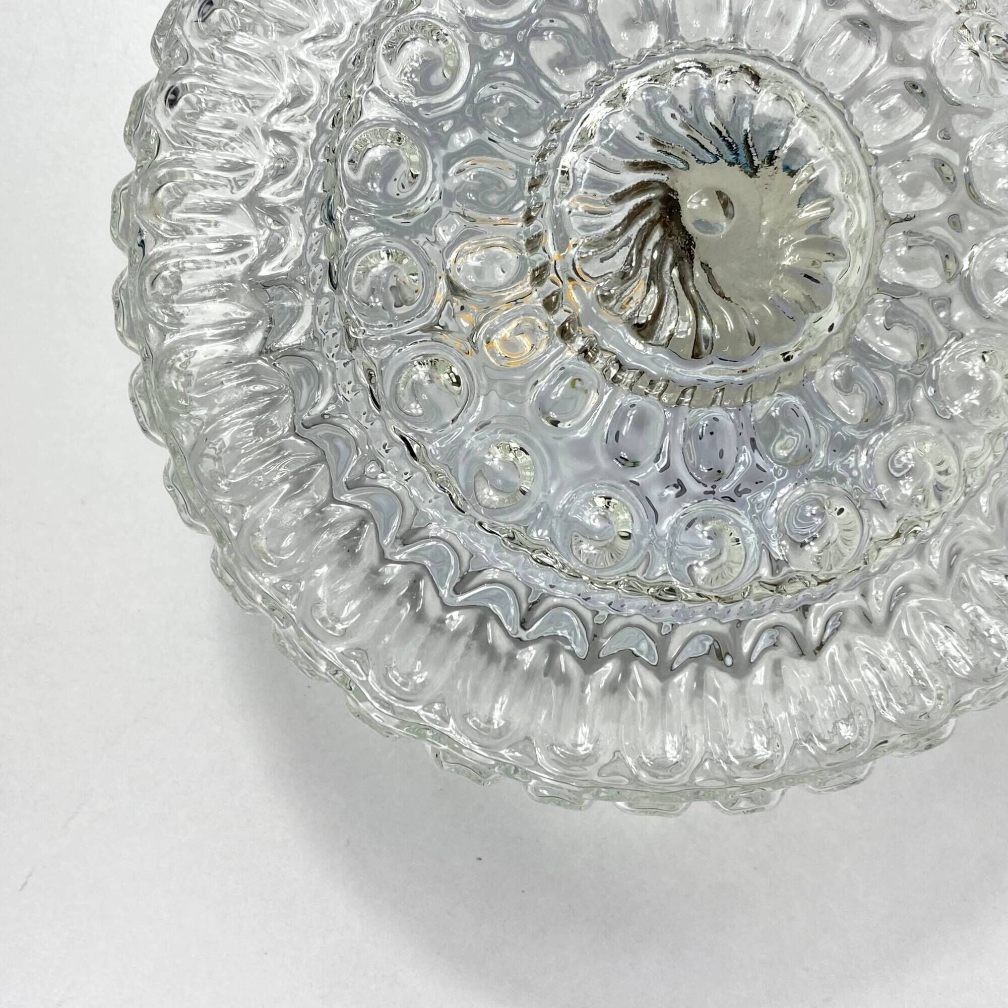 Wall light ceiling lamp glass minimalist 1970 1980 seventies eighties