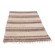 Double-thickness handmade rug made from recycled cotton