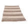 Double-thickness handmade rug made from recycled cotton