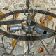 Lustre espace en verre age 60s