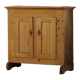 Antique Danish pine wardrobe with panelled doors, Wabi Sabi, late 18th century.
