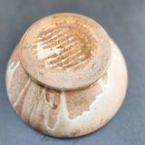 Vintage round stoneware salad bowl