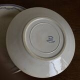 Set of 5 Tournai plates with twig neo-classical design, mid-19th century, ironstone.