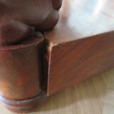 console-style empire/restauration-à crosses-fond de miroir-pieds griffes