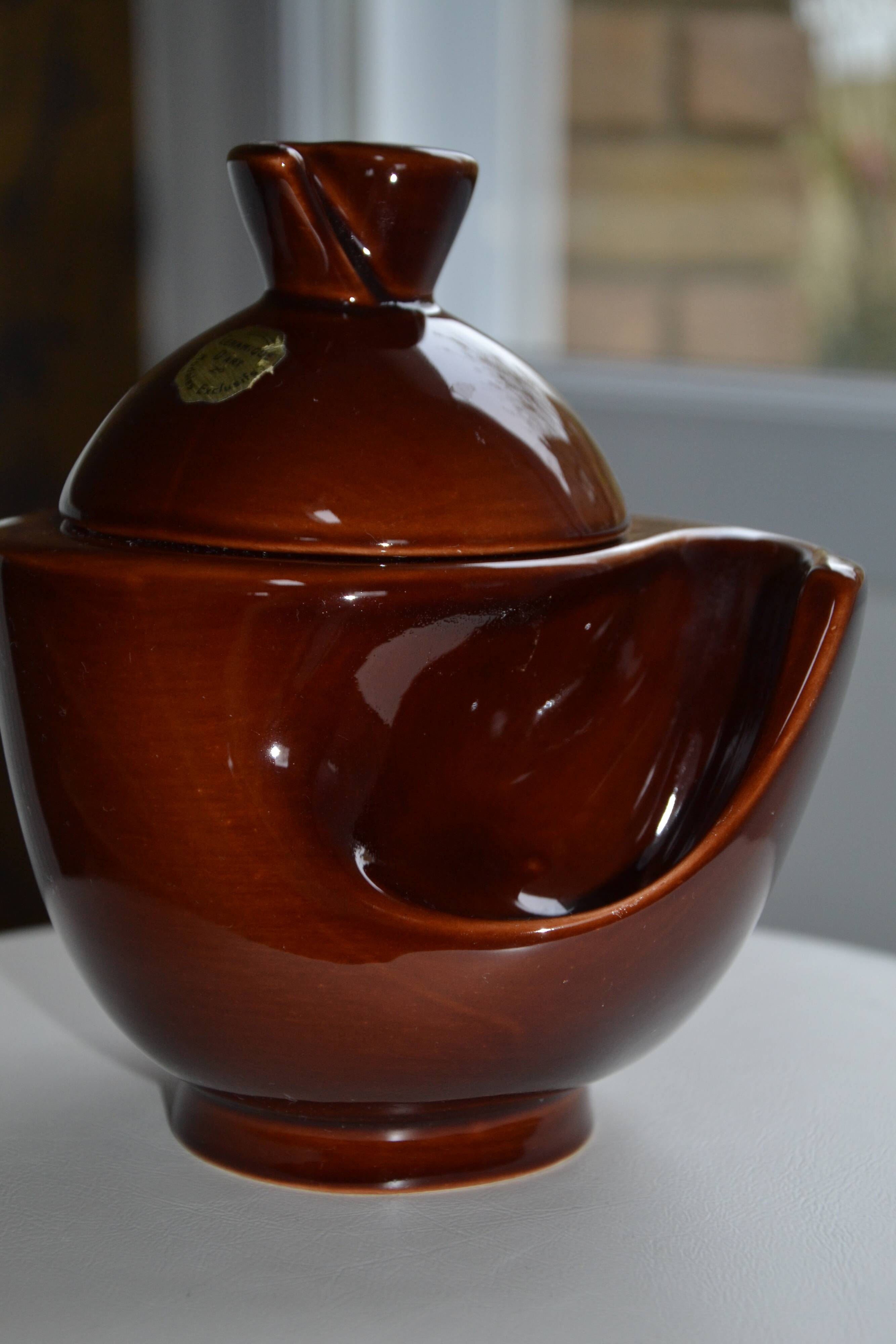 Brown ceramic pot