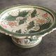 Round decorative porcelain cup hand painted floral decoration Thailand