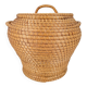 Vintage Rush Snake Charmer Lidded Basket, 1960