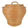 Vintage Rush Snake Charmer Lidded Basket, 1960