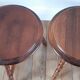 Pair of wooden stools turned vintage 60s