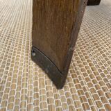 Brutalist table and chairs, wine cellar