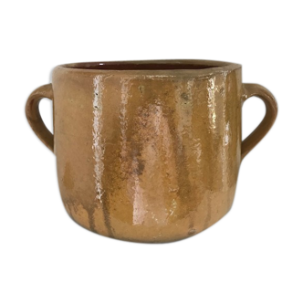 Pot in glazed ceramics