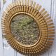 sun mirror in clothespins in gilded wood 32 x32 cm