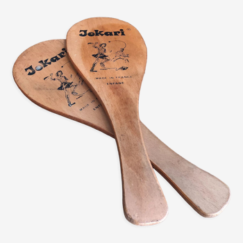 French vintage wooden racquets Jokapi for children