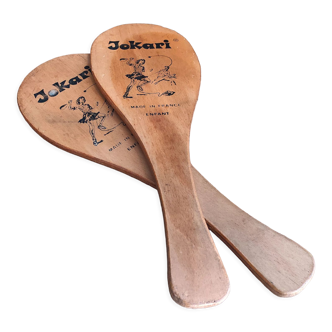 French vintage wooden racquets Jokapi for children