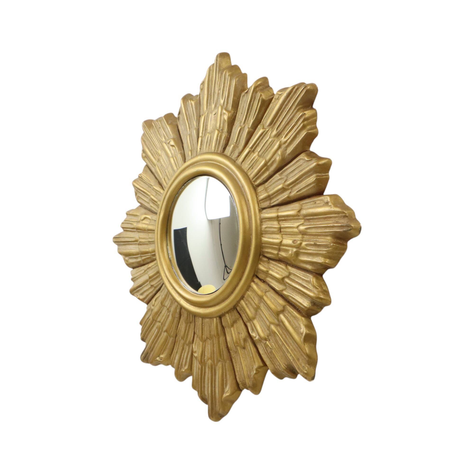 Golden Sun Mirror Plaster Sunburst Mirror Convex 48cm