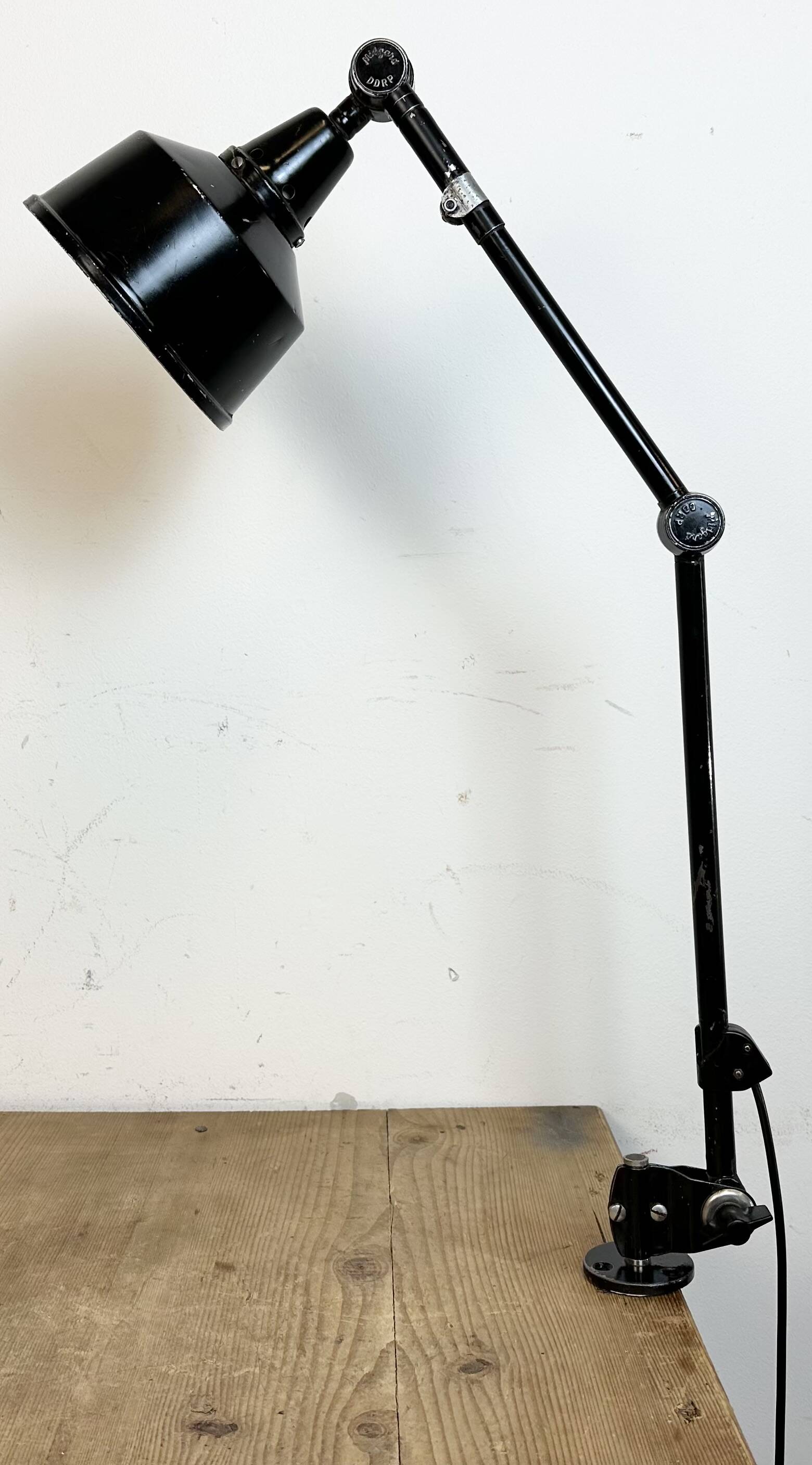 Industrial ddrp desk or wall lamp by curt fischer for midgard, 1930s