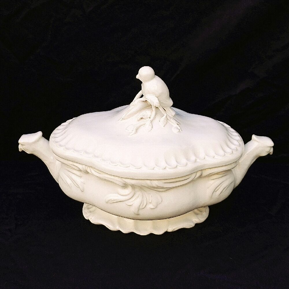 Large ceramic soup bowl Malicorne Emile Tessier