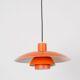Vintage suspended luminaires PH 4/3 Danish by Paul Henningsen, Louis Poulsen, 1966