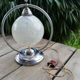 Clichy glass globe lamp
