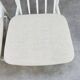 2 Scandinavian slatted chairs, white, from the 1960s.