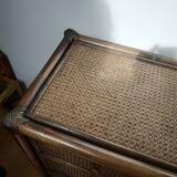 Rattan chest of drawers and canning