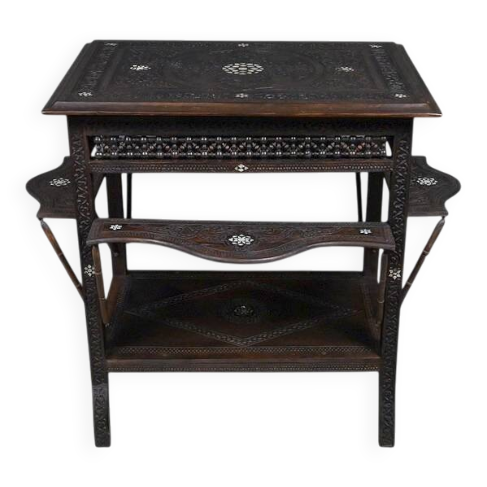 Syrian walnut table – late 19th century