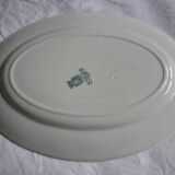 Flat oval faience of gien model Etruscan