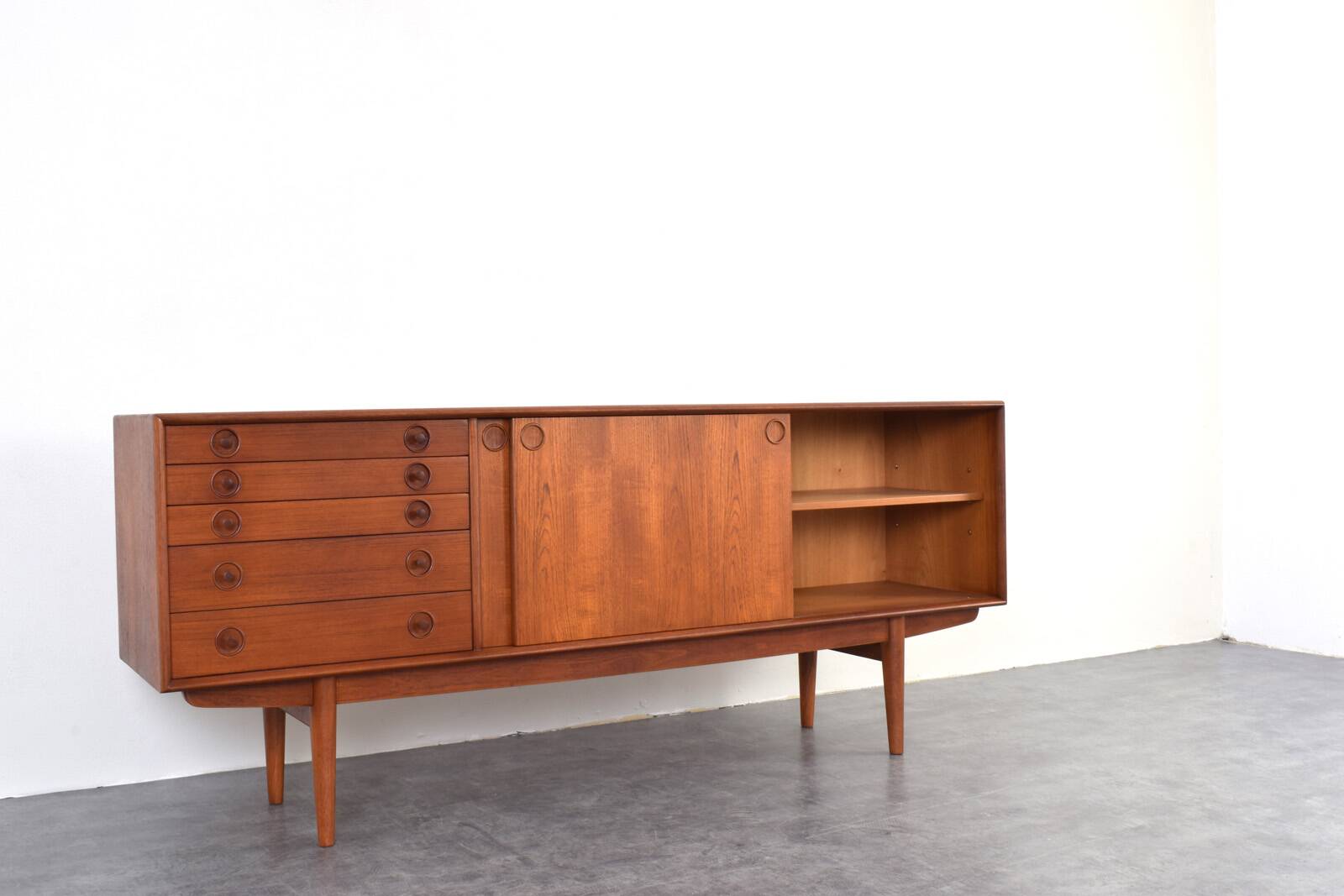 Mid-Century Norwegian Teak Sideboard from Bruksbo, 1960s.