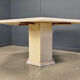 Octagonal Italian marble dining table 1970s