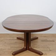 Mid-Century Oval Rosewood Extending Dining Table by Skovby, Denmark, 1960s