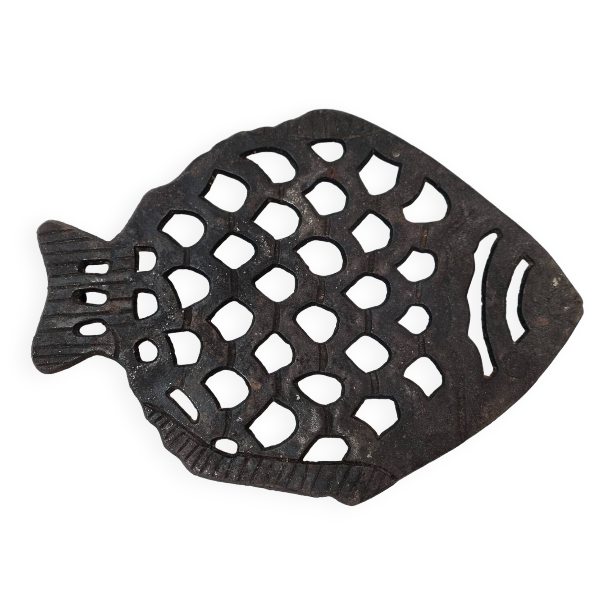 Trivet, cast iron fish