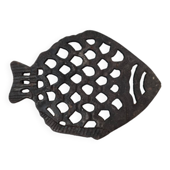 Trivet, cast iron fish