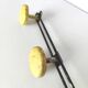 Workshop coat rack 4 metal hooks
