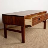 Small chest of drawers, hall or occasional furniture, Danish in rosewood.