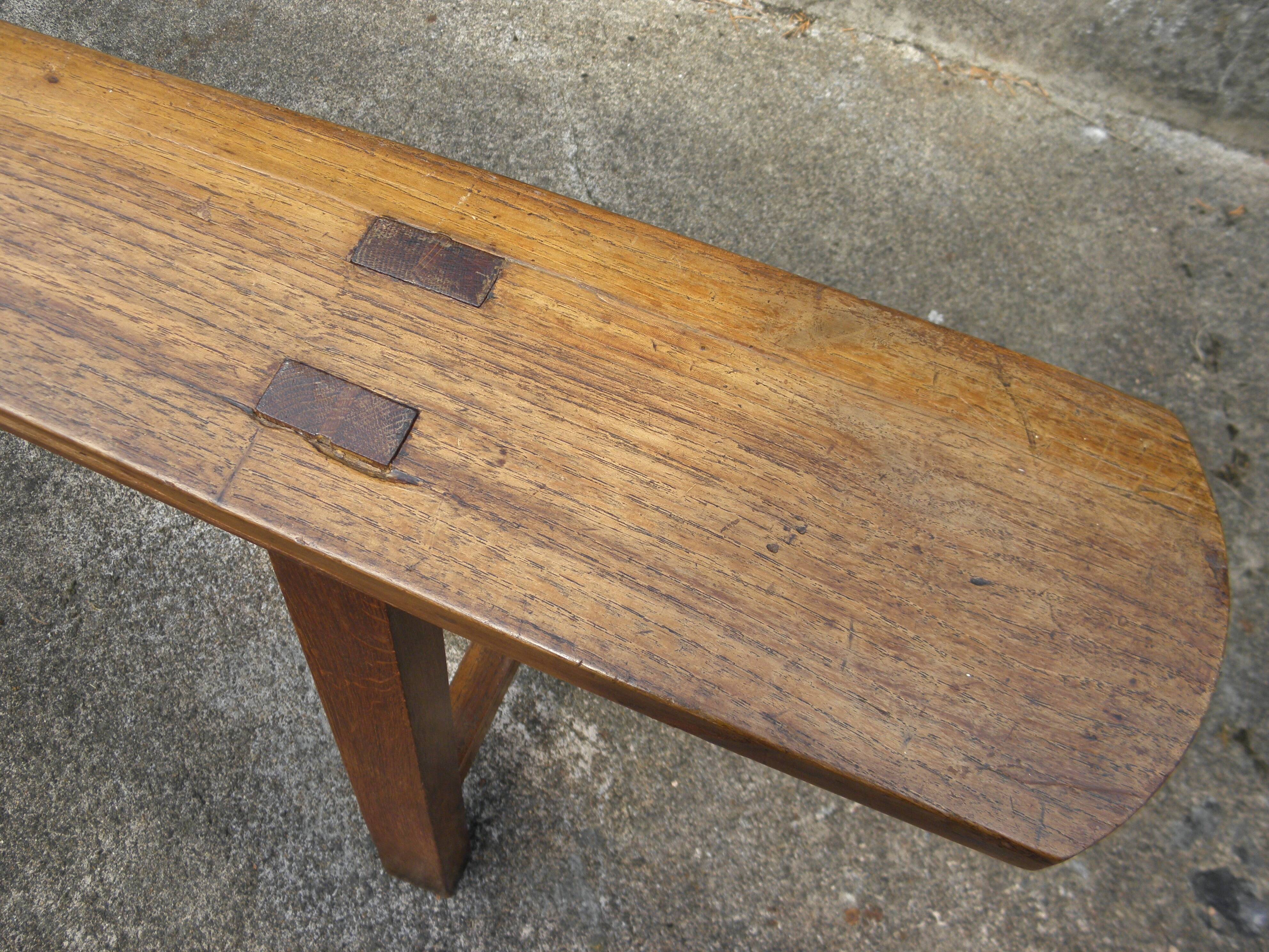 Pair of farmhouse benches 165 cm