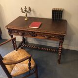 Carved wooden desk