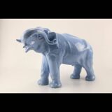 Light blue ceramic elephant