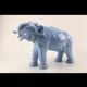 Light blue ceramic elephant