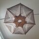 Scandinavian pendant lamp in wood and wire